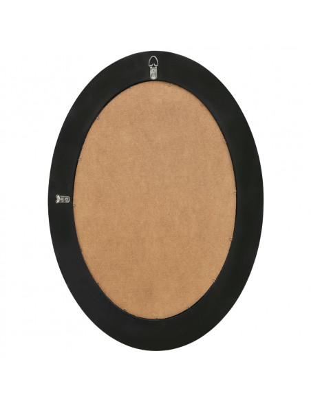 Specchio da Parete Stile Barocco 50x70 cm Nero