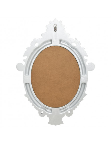 Specchio da Parete Stile Castello 56x76 cm Argento