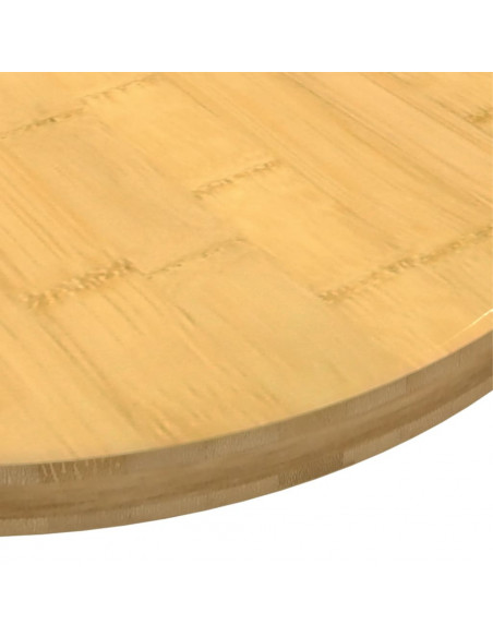Piano del Tavolo Ø60x2,5 cm in Bambù