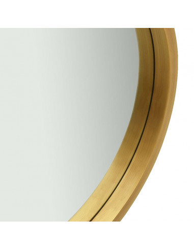 Specchio da Parete con Cinghia 40 cm Oro