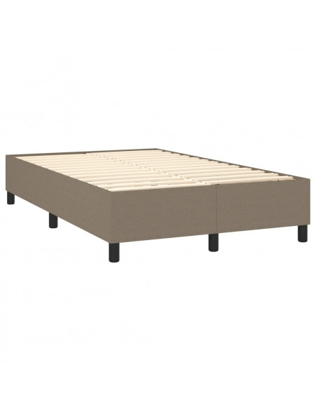 Giroletto a Molle con Materasso Tortora 120x200 cm in Tessuto