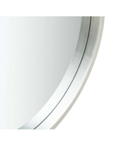 Specchio da Parete con Cinghia 40 cm Argento