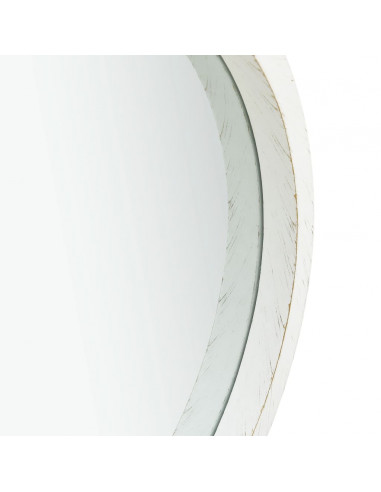 Specchio da Parete con Cinghia 50 cm Bianco