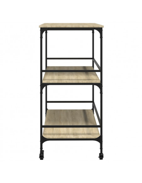 Carrello da Cucina Rovere Sonoma 100,5x50x105 cm