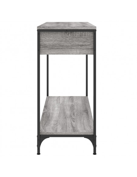 Tavolino Consolle Grigio Sonoma 100x34,5x75cm Legno Multistrato