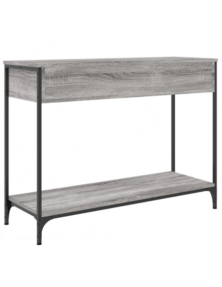 Tavolino Consolle Grigio Sonoma 100x34,5x75cm Legno Multistrato