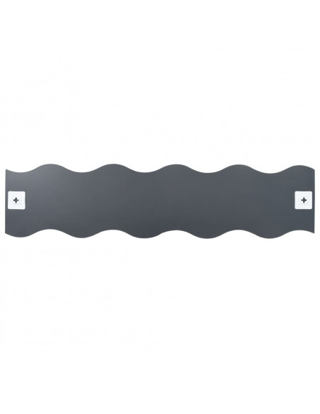 Specchi da Parete 4 pz 100x23 cm Vetro a Onde