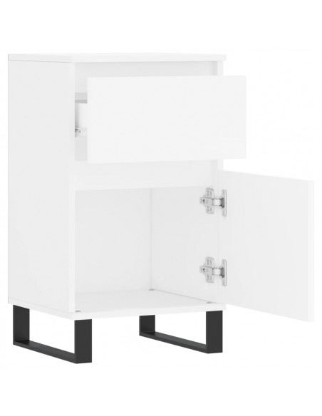 Credenze 2 pz Bianche 40x35x70 cm in Legno Multistrato