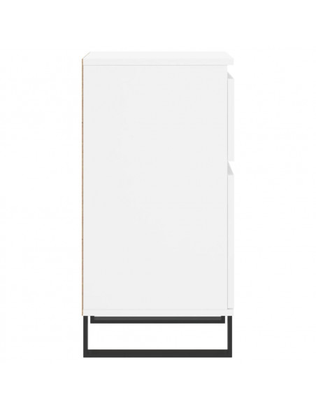 Credenze 2 pz Bianche 40x35x70 cm in Legno Multistrato