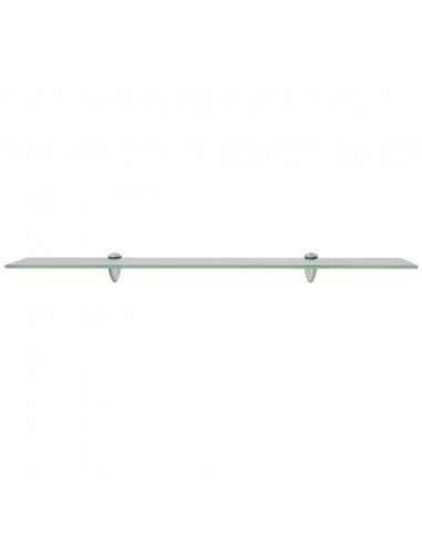 Mensole Galleggianti 2 pz in Vetro 80x20 cm 8 mm