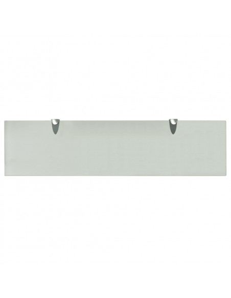 Mensole Galleggianti 2 pz in Vetro 80x20 cm 8 mm