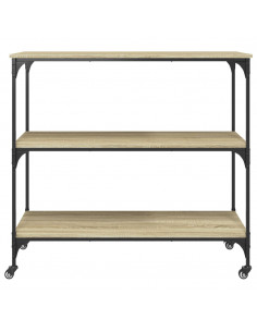 Carrello da Cucina Rovere Sonoma 102x50x95 cm 2