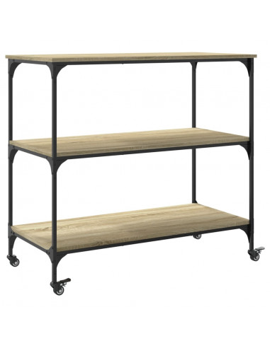 Carrello da Cucina Rovere Sonoma 102x50x95 cm