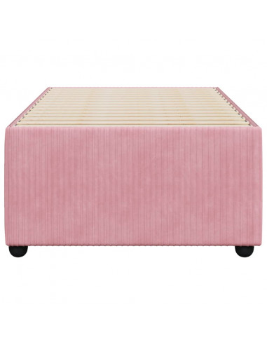 Giroletto Rosa 90x200 cm in Velluto