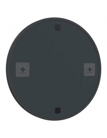 Specchio da Parete Nero 50 cm