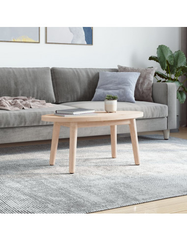 Piano Tavolo 70x35x2,5 cm in Legno Massello di Pino Ovale