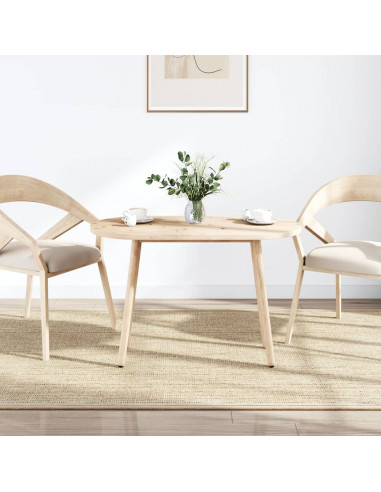 Piano Tavolo 90x45x2,5 cm in Legno Massello di Pino Ovale