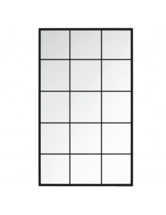 Specchio a Parete Nero 100x60 cm in Metallo 2