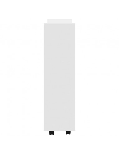 Carrello Portaoggetti Stretto a 3 Livelli in Truciolato