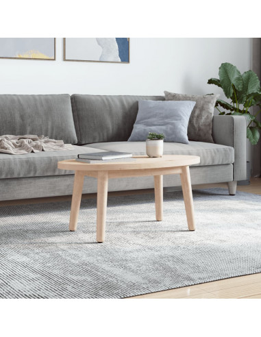 Piano Tavolo 80x40x2,5 cm in Legno Massello di Pino Ovale
