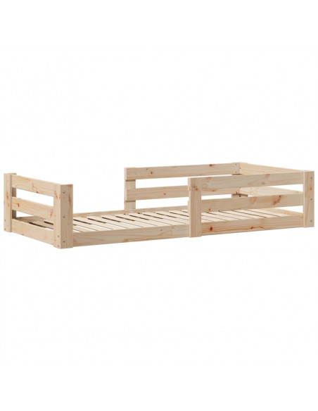 Giroletto senza Materasso 100x200 cm in Legno Massello di Pino