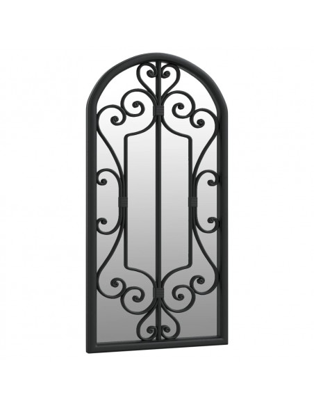 Specchio Nero 70x30 cm Ferro per Uso Interno