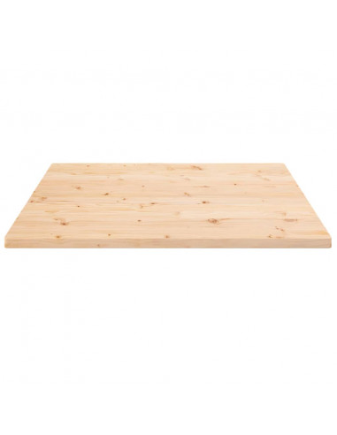 Piano Tavolo 90x90x2,5 cm in Legno Massello di Pino Quadrato