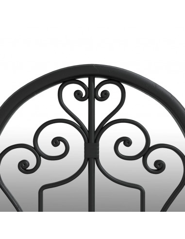 Specchio Nero 70x30 cm Ferro per Uso Interno