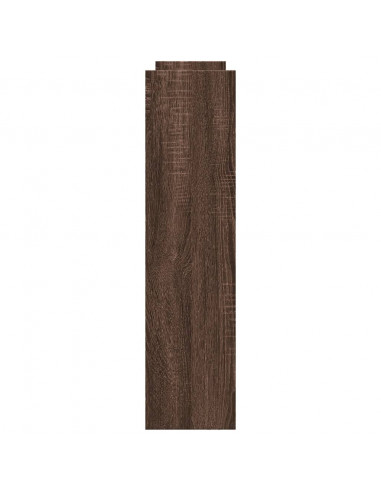 Carrello Stretto a 4 Livelli Rovere Marrone in Truciolato