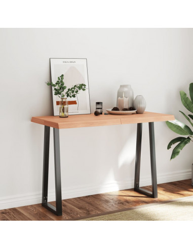 Piano Tavolo Marrone Chiaro 120x60x(2-6) cm Rovere Non Trattato