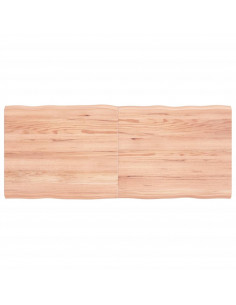 Piano Tavolo Marrone Chiaro 120x50x(2-4) cm Rovere Non Trattato 2