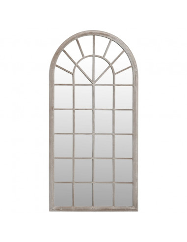 Specchio da Giardino Sabbia 90x45 cm in Ferro per Uso Esterno