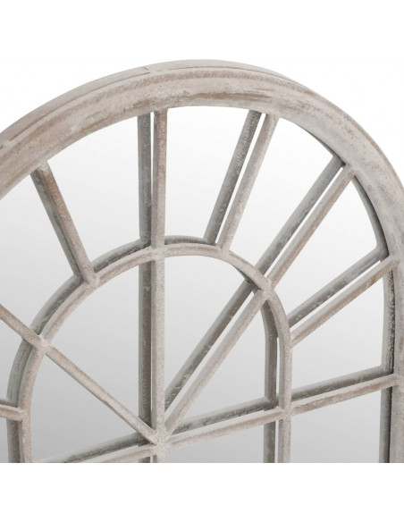 Specchio da Giardino Sabbia 90x45 cm in Ferro per Uso Esterno