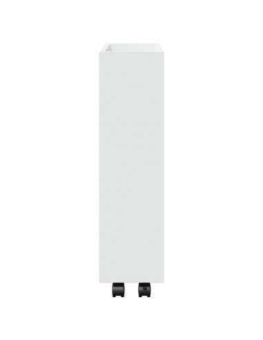 Carrello Portaoggetti Stretto a 3 Livelli in Truciolato