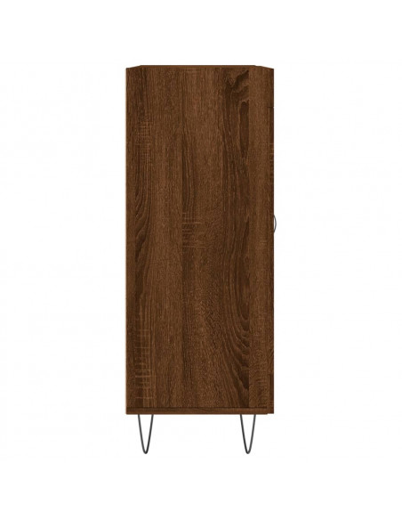 Credenza Rovere Marrone 69,5x34x90 cm in Legno Multistrato