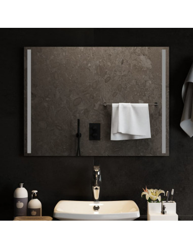 Specchio da Bagno con Luci LED 80x60 cm