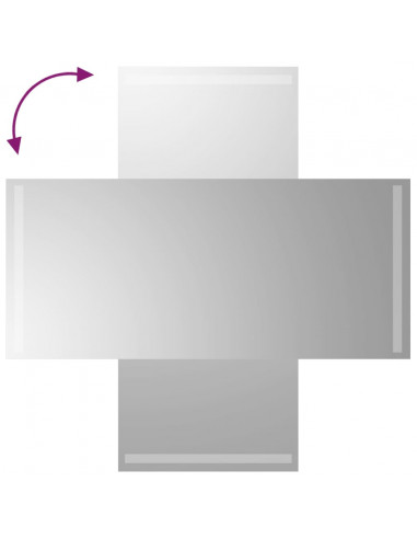 Specchio da Bagno con Luci LED 40x90 cm