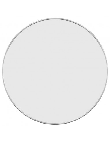 Specchio da Parete Argento Ø 50 cm Rotondo