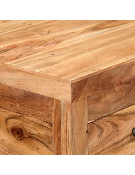 Carrello da Cucina 58x58x89 cm in Legno Massello di Acacia