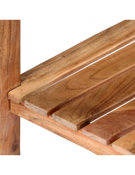 Carrello da Cucina 58x58x89 cm in Legno Massello di Acacia