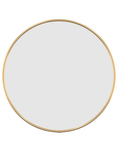 Specchio da Parete Dorato Ø 40 cm Rotondo