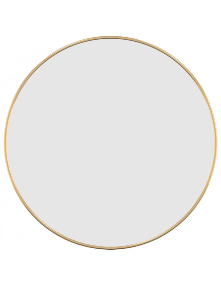 Specchio da Parete Dorato Ø 50 cm Rotondo