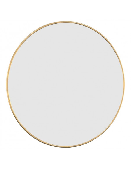 Specchio da Parete Dorato Ø 50 cm Rotondo