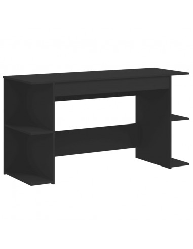 Scrivania Nera 140x50x75 cm in Legno Multistrato