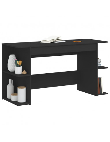 Scrivania Nera 140x50x75 cm in Legno Multistrato