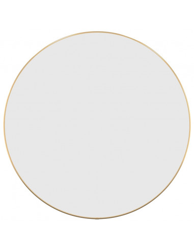Specchio da Parete Dorato Ø 60 cm Rotondo