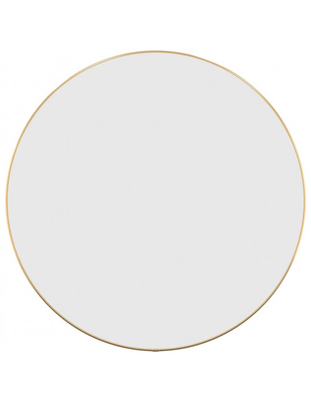 Specchio da Parete Dorato Ø 60 cm Rotondo