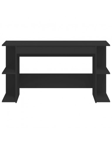 Scrivania Nera 140x50x75 cm in Legno Multistrato