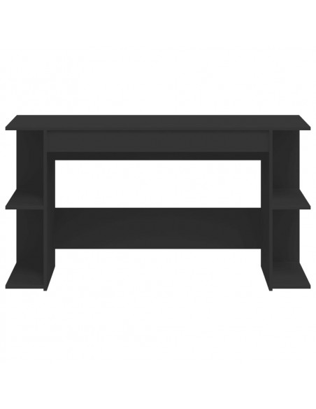 Scrivania Nera 140x50x75 cm in Legno Multistrato