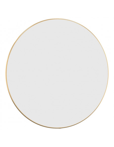 Specchio da Parete Dorato Ø 60 cm Rotondo